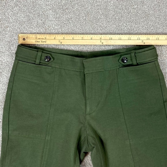 Banana Republic Sloan Utility Pants Womens 6 Olive Green Slim Fit Stretch Office - Picture 7 of 15